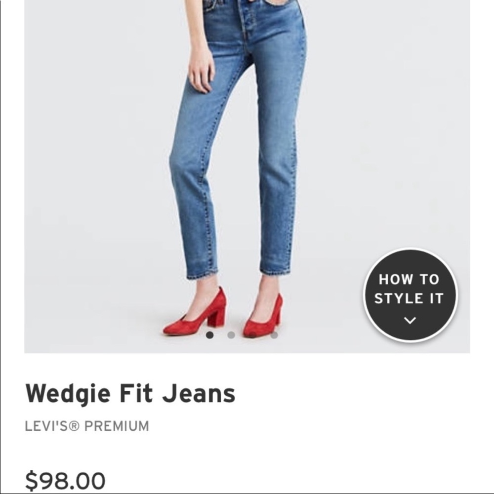 Levi’s High waisted wedgie jeans